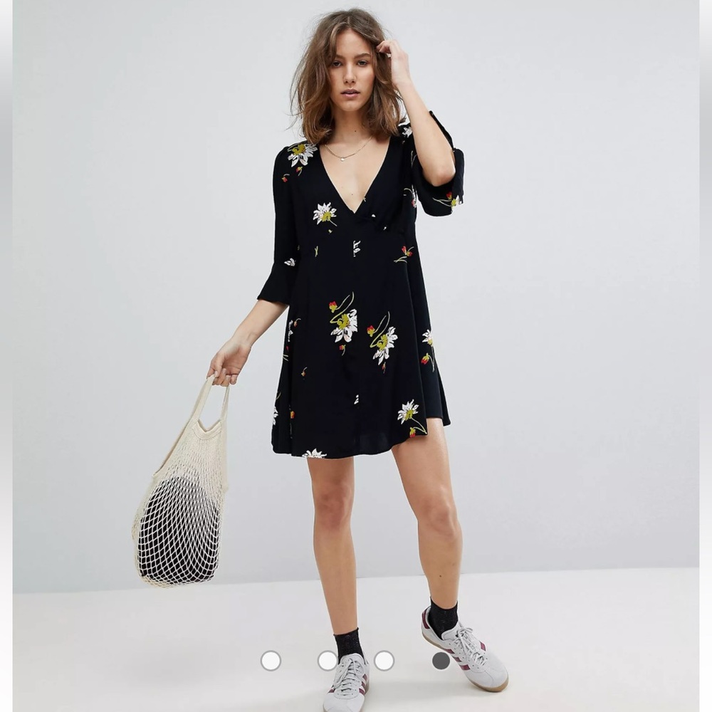 Free People Black Mini Dress